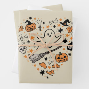 Herfst Pompoen Autumn Kerstmis Halloween Inpakpapier Vel
