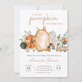 Herfst pompoen baby kleding Baby shower Kaart (Voorkant)