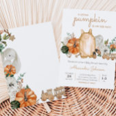 Herfst pompoen baby kleding Baby shower Kaart