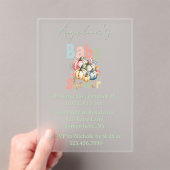 Herfst Pompoen Baby Shower  Acryl Uitnodigingen (Insitu (Draagbaar))