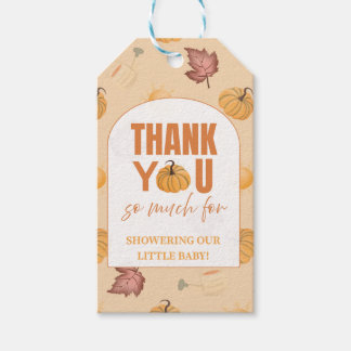 Herfst Pompoen Baby Shower Bedankje Favor Tag Cadeaulabel