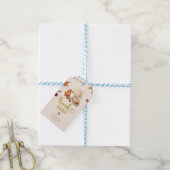Herfst Pompoen Baby Shower Cadeautag Cadeaulabel (Met Touw)
