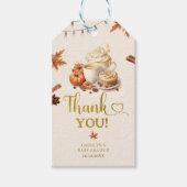 Herfst Pompoen Baby Shower Cadeautag Cadeaulabel (Voorkant)
