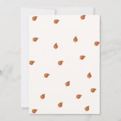 Herfst pompoen baby shower dank u kaart (Achterkant)