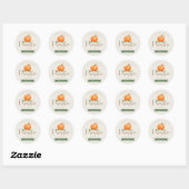 Herfst pompoen Baby shower dank u Sticker (Vel)
