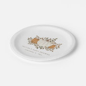 Herfst Pompoen Baby shower Decor en Decoraties Papieren Bordje (Gekanteld)