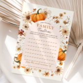 Herfst Pompoen Baby shower Familie Tradities Kaart