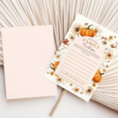 Herfst Pompoen Baby shower Familie Tradities Kaart