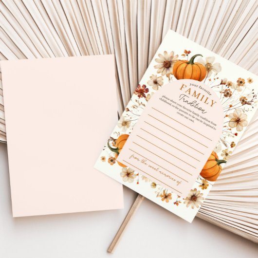 Herfst Pompoen Baby shower Familie Tradities Kaart