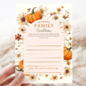 Herfst Pompoen Baby shower Familie Tradities Kaart