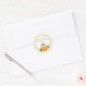 Herfst pompoen | Baby shower Favor Sticker (Envelop)