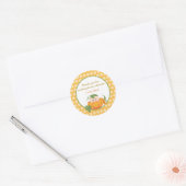 Herfst pompoen | Baby shower Favor Sticker (Envelop)