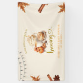 Herfst Pompoen Baby shower Grote Banner (Verticaal)