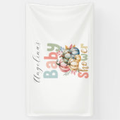 Herfst Pompoen Baby shower gunst Spandoek (Verticaal)