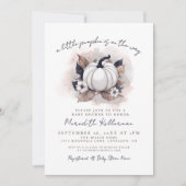 Herfst Pompoen Baby Shower Kaart (Voorkant)