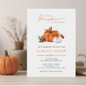 Herfst Pompoen Baby Shower Kaart