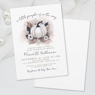 Herfst Pompoen Baby Shower Kaart