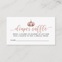 Herfst Pompoen Baby shower Luier Raffle