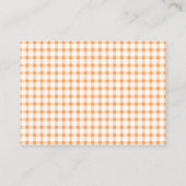 Herfst Pompoen Baby Shower Luier Raffle Kaart (Achterkant)