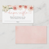 Herfst pompoen baby shower luier verloting kaarten (Voorkant / Achterkant)