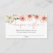 Herfst pompoen baby shower luier verloting kaarten (Voorkant)