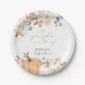 herfst pompoen baby shower papier Bord (Voorkant)