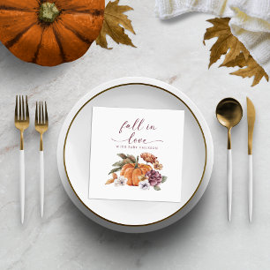 Herfst Pompoen Baby Shower Servet