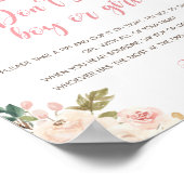 Herfst Pompoen Baby Shower Spel Poster (Hoek)