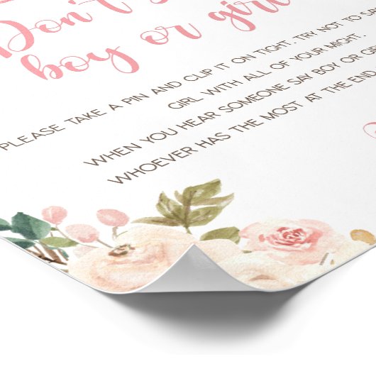 Herfst Pompoen Baby Shower Spel Poster (Hoek)