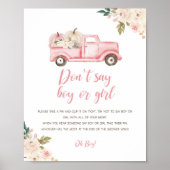 Herfst Pompoen Baby Shower Spel Poster (Voorkant)