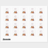 Herfst pompoen Baby shower Stickers (Vel)