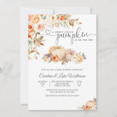 Herfst Pompoen Baby Shower Uitnodiging (Voorkant)