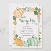 Herfst pompoen Baby shower uitnodiging (Voorkant)