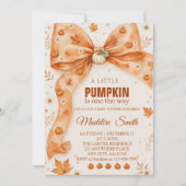 Herfst Pompoen Baby Shower Uitnodiging (Voorkant)