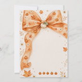 Herfst Pompoen Baby Shower Uitnodiging (Achterkant)