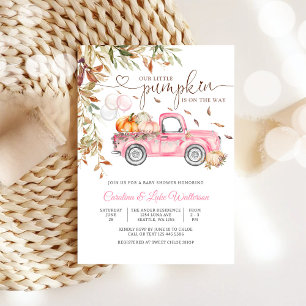 Herfst Pompoen Baby Shower Uitnodiging
