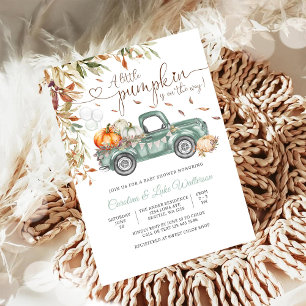 Herfst Pompoen Baby Shower Uitnodiging