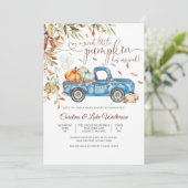 Herfst Pompoen Baby Shower Uitnodiging (Staand voorkant)