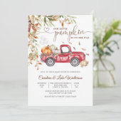 Herfst Pompoen Baby Shower Uitnodiging (Staand voorkant)