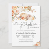 Herfst Pompoen Baby Shower Uitnodiging (Voorkant)