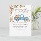 Herfst Pompoen Baby Shower Uitnodiging (Staand voorkant)