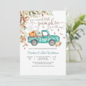 Herfst Pompoen Baby Shower Uitnodiging (Staand voorkant)