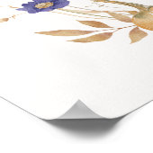  herfst pompoen Baby shower welkomstbord Poster (Hoek)