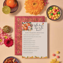Herfst Pompoen Baby Shower Wie Weet het Moeder Spe