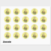 Herfst Pompoen Baby Sticker - Baby Borrel (Vel)