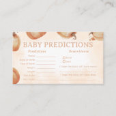 Herfst pompoen Baby voorspellingen Informatiekaartje (Voorkant)