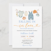 Herfst Pompoen Babykleding Baby shower Herfst Kaart (Voorkant)