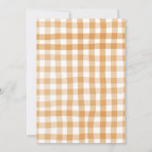 Herfst Pompoen Babykleding Baby shower Herfst Kaart (Achterkant)