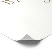 Herfst pompoen babykleding Baby shower welkomstbor Poster (Hoek)