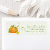 HERFST POMPOEN BABYSHOWER ETIKET (Insitu)